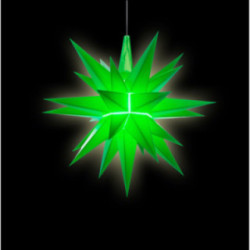 Herrnhuter Moravian Star Chain A1s Green Plastic - 14m/15yard