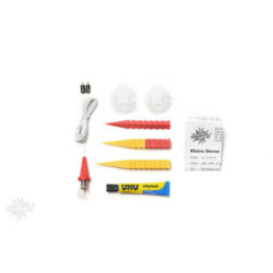 Herrnhuter Bastelstern A1b gelb/rot Kunststoff - 13 cm