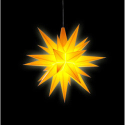 Herrnhuter Bastelstern A1b gelb Kunststoff - 13 cm