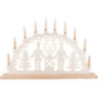 NARVA Candle Arch chain with 10 Wood Shaft Bulbs - Ash