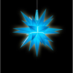 Herrnhuter Bastelstern A1b blau Kunststoff - 13 cm