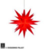 Herrnhuter Moravian Star A1e Red Plastic - 13 cm/5.1 inch