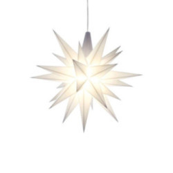 Herrnhuter Stern A1e weiß Kunststoff - 13 cm
