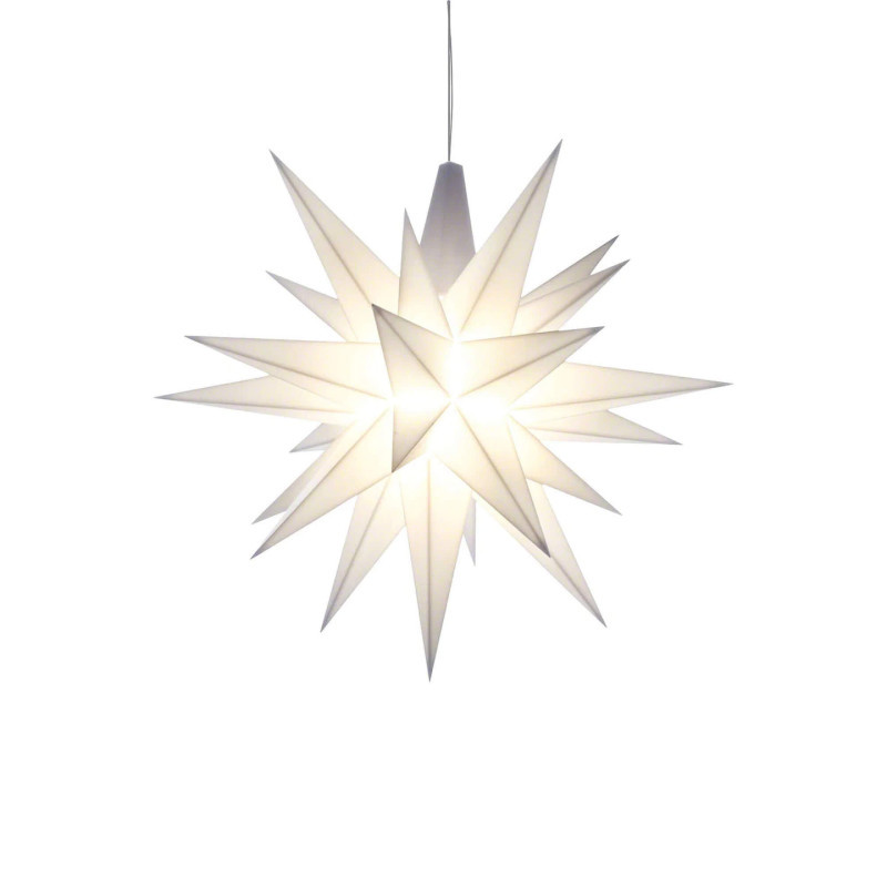 Herrnhuter Stern A1e weiß Kunststoff - 13 cm