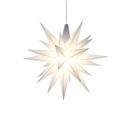 Herrnhuter Moravian Star A1e White Plastic - 13 cm/5.1 inch