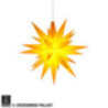 Herrnhuter Moravian Star A1e Yellow Plastic - 13 cm/5.1 inch