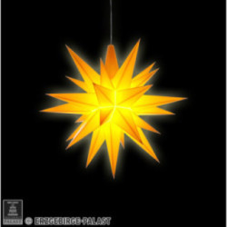 Herrnhuter Moravian Star A1e Yellow Plastic - 13 cm/5.1 inch
