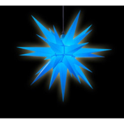 Herrnhuter Moravian Star A7 Blue Plastic - 68cm/27 inch