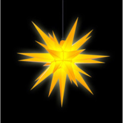 Herrnhuter Moravian Star A7 Yellow Plastic - 68cm/27 inch