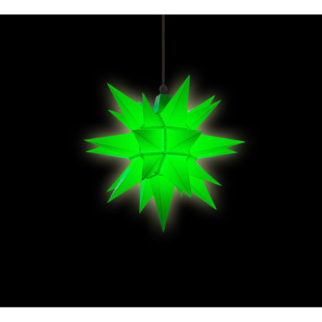 Herrnhuter Stern A4 grün Kunststoff - 40 cm