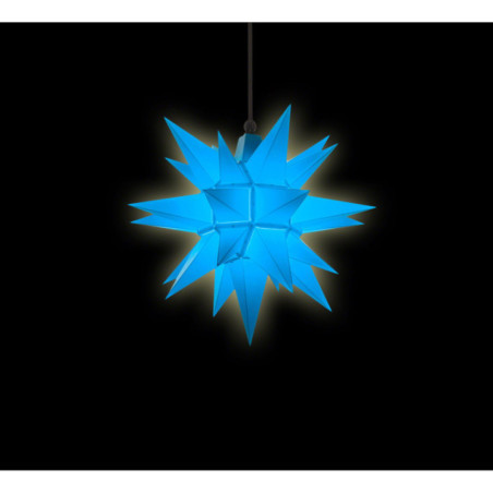 Herrnhuter Moravian Star A4 Blue Plastic - 40cm/16 inch