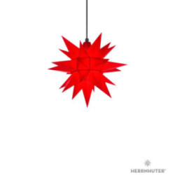 Herrnhuter Moravian Star A4 Red Plastic - 40cm/16 inch