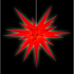 Herrnhuter Moravian Star I8 Red Paper - 80cm/31 inch