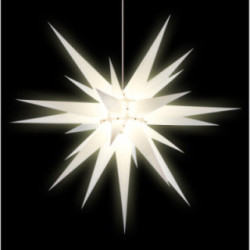 Herrnhuter Moravian Star I8 White Paper - 80cm/31 inch