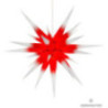 Herrnhuter Moravian Star I8 White with Red Core Paper - 80cm/31 inch
