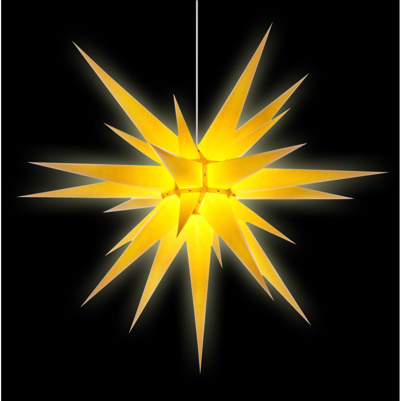 Herrnhuter Moravian Star I8 Yellow Paper - 80cm/31 inch