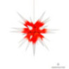 Herrnhuter Moravian Star I7 White with Red Core Paper - 70 cm / 27.6 inch