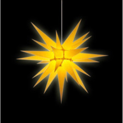 Herrnhuter Stern I7 gelb Papier - 70 cm