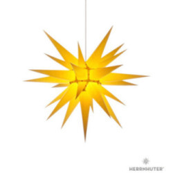 Herrnhuter Stern I7 gelb Papier - 70 cm