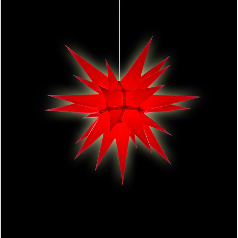 Herrnhuter Moravian Star I6 Red Paper - 60 cm / 23.6 inch