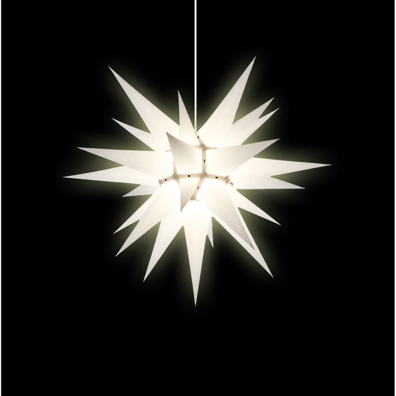 Herrnhuter Moravian Star I6 White Paper - 60 cm / 23.6 inch