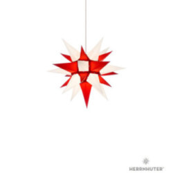 Herrnhuter Moravian Star I4 White/Red Paper - 40 cm / 15.7 inch
