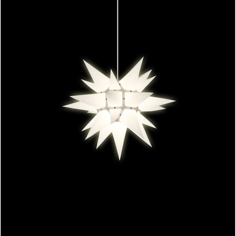 Herrnhuter Moravian Star I4 White Paper - 40 cm / 15.7 inch