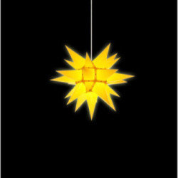 Herrnhuter Stern I4 gelb Papier - 40 cm