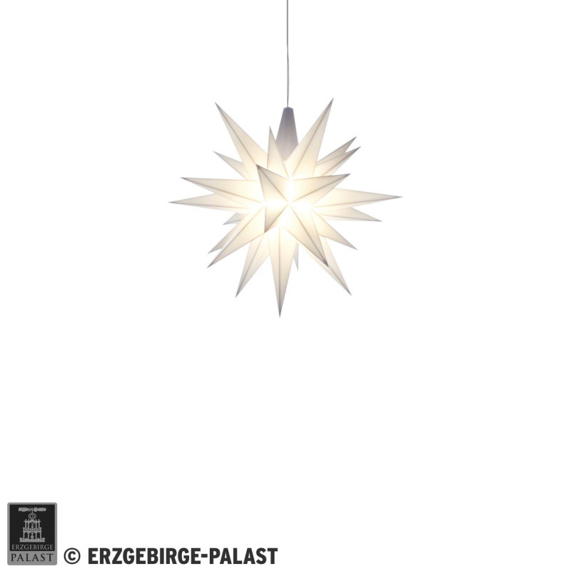 Herrnhuter Stern Miniaturstern weiß Kunststoff - 8 cm