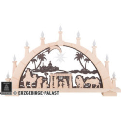 Schwibbogen Herrnhuter Lichterbogen - 65x40 cm / 25.6x15.7 inch