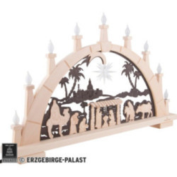 Schwibbogen Herrnhuter Lichterbogen - 65x40 cm / 25.6x15.7 inch