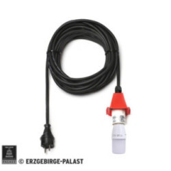 Kabel für Aussenstern 29-00-A4 und 29-00-A7, 10 m schwarz, LED, Deckel rot