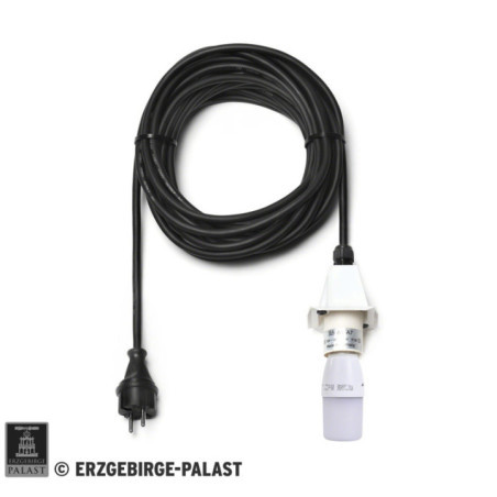 Kabel für Aussenstern 29-00-A4 und 29-00-A7, 10 m schwarz, LED, Deckel weiß