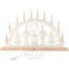 NARVA Exclusive Schwibbogenkette mit 10 Holzschaftkerzen aus Eschenholz