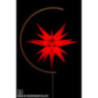 Sternenleuchte Innenbereich mit I6 rot - 236 cm