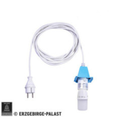 Innenkabel für Stern 29-00-A4 und 29-00-A7, 5 m weiß, Deckel LED, blau