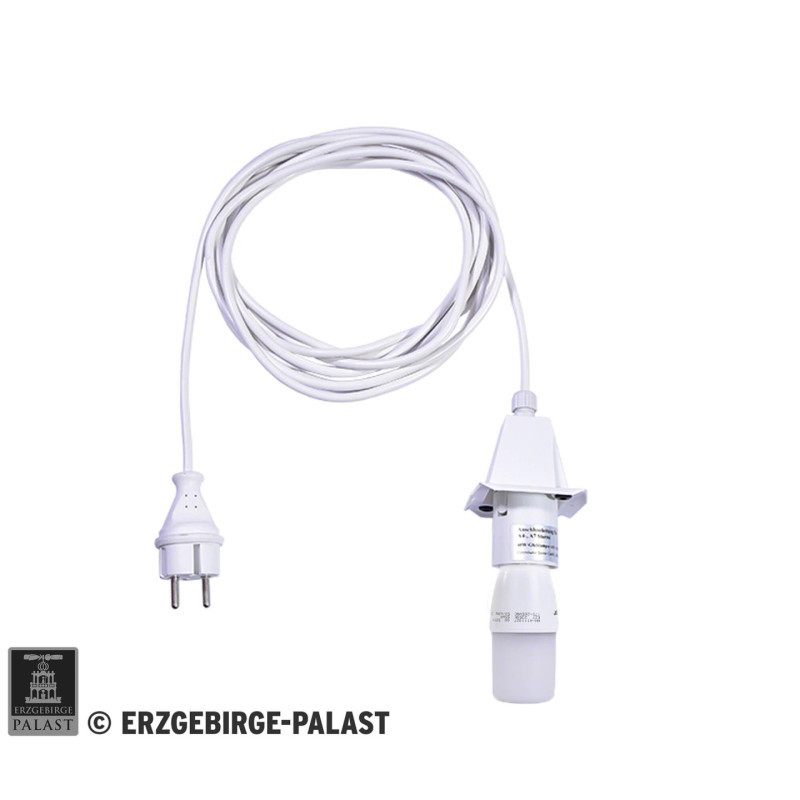 Innenkabel für Stern 29-00-A4 und 29-00-A7, 5 m weiß, LED, Deckel weiß