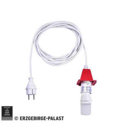 Innenkabel für Stern 29-00-A4 und 29-00-A7, 5 m weiß, LED, Deckel rot