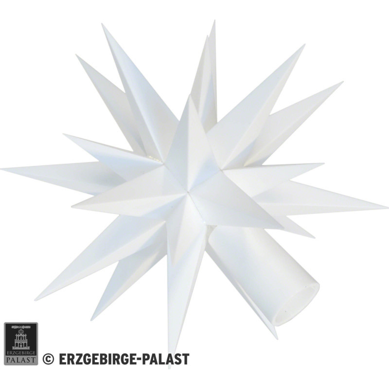 Ersatzstern für Sternenkette A1s weiß Kunststoff - 13 cm