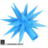 Ersatzstern für Sternenkette A1s blau Kunststoff - 13 cm