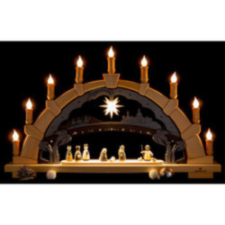 Herrnhuter Candle Arch - With Mini-Star - 65x40 cm / 25.6x15.7 inch