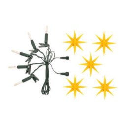 Extension Set for Herrnhuter Moravian Star Chain A1s Yellow Plastic