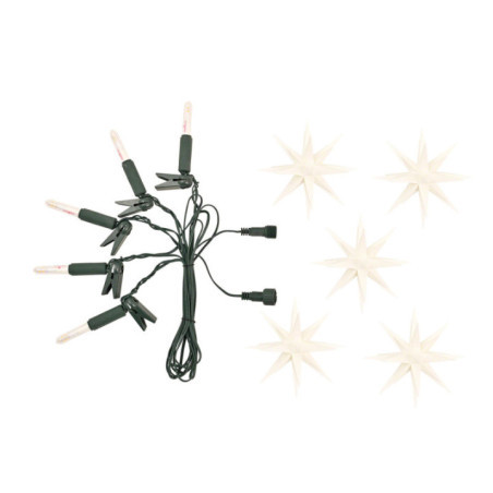 Extension Set for Herrnhuter Moravian Star Chain A1s White Plastic