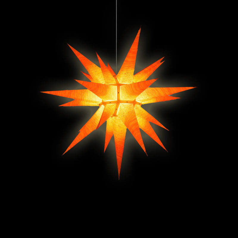 Herrnhuter Moravian Star I6 Paper - Nature Edition - Alder Wood Grain - 60 cm / 23.6 inch