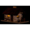 Smoking Hut - Forest Hut with LED - 10 cm / 4 inch
