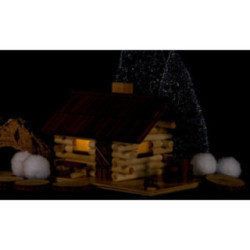 Smoking Hut - Forest Hut with LED - 10 cm / 4 inch