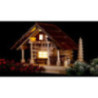 Smoking Lighted House - Freiberg Hut with Figurine - 25 cm / 9.8 inch