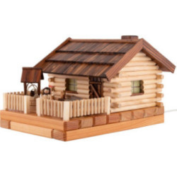 Räucher-Lichterhaus Bauernhof mit Figur - 17 cm