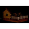 Räucher-Lichterhaus Bauernhof mit Figur - 17 cm