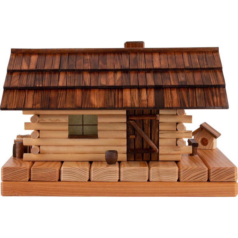 Smoking Lighted House - Forest Hut - 18 cm / 7.1 inch